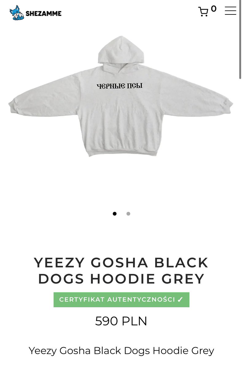 Ale ludzie sa zjebani xddd probuja robic resell bluzy ktora kosztuje 80 zl na oficjalnej stronie Yeezy