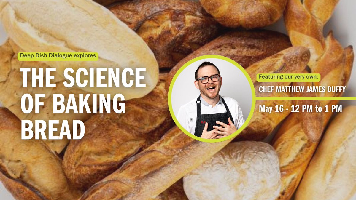 Baking bread can sometimes feel a lot like magic but in reality it all comes down to science! Join our very own @SourdoughDuffy for a discussion and demonstration on how to make a loaf of bread. Don't miss out - get your tickets here! ➡️ centenni.al/4dF81EG