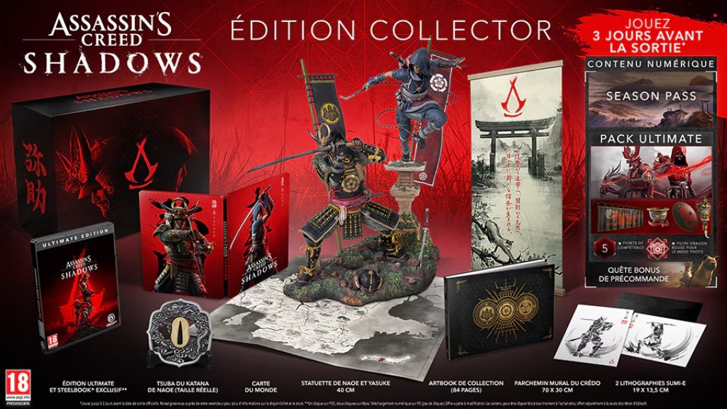 Une édition collector pour le nouvel Assassin's Creed Shadows est bien prévue !

+d'info sur le blog ➡️ edcol.fr/9Llw

🔔 Ajoutez-la en liste de souhait sur le blog pour recevoir les notifs des précommandes