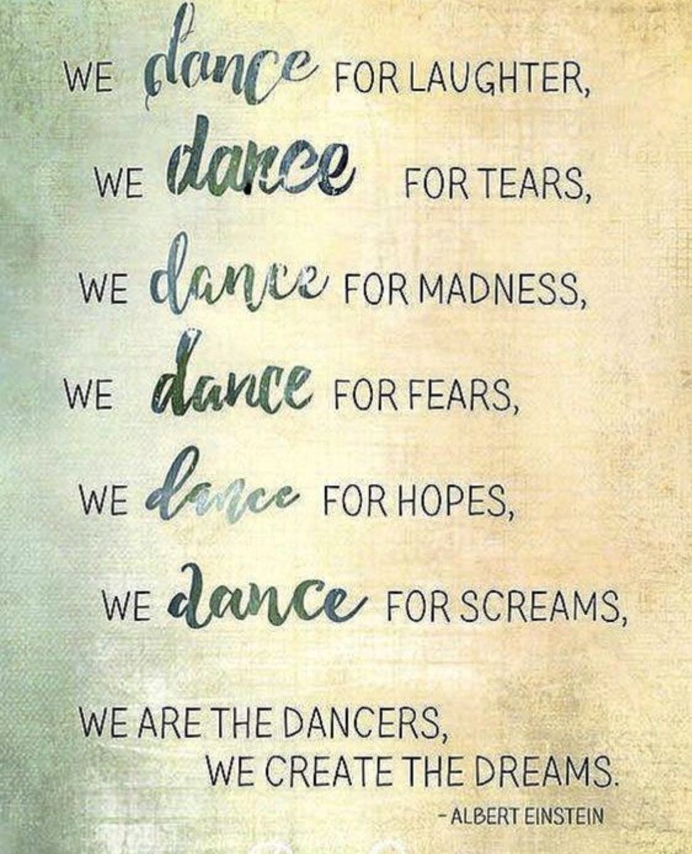 Mental Health Awareness Week 🤍
Movement 
‘Dancing’ 
We dance for laughter
We dance for tears
We dance for madness
We dance for fears
We dance for hopes
We dance for screams
We are the dancers
We create the dreams 
#mentalhealthawarenessweek #movement #dancing #children #adults
