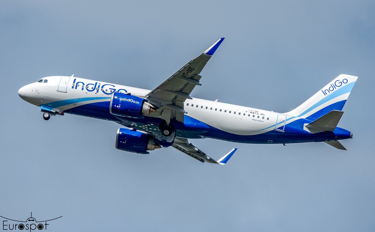 Ladies and gentlemen presenting the #Mangalore jet ! This brand new @IndiGo6E #A320neo to be registered VT-IXE (IXE is the @IATA code for @mlrairport) took to the skies for the very first time today in #Toulouse. Spotted by the amazing @cliper31 #AvGeek