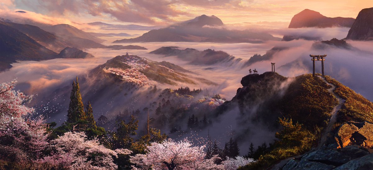 thegameawards's tweet photo. Concept art for Assassin’s Creed Shadows, set in feudal Japan. https://t.co/4DNrRoNJmT