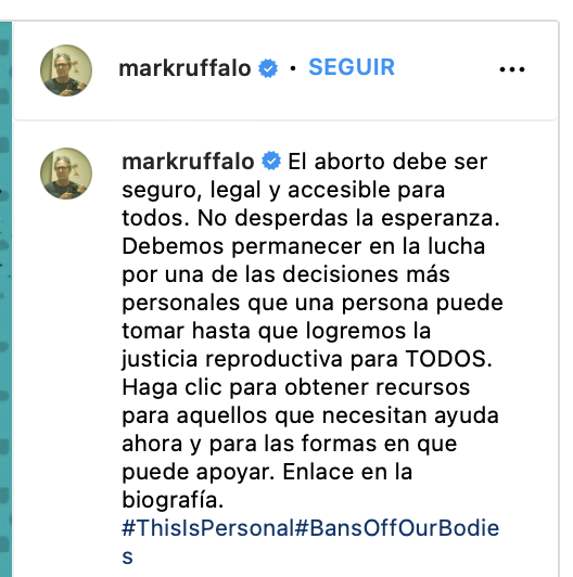 No comprendo a Mark Ruffalo.

Por un lado pide proteger a las madres y niñas del Yasuní, pero por otro lado pide matar mujeres dentro del cuerpo de otra mujer.

¿Qué pasó Hulk? ¿Mucho tinte verde le manchó el cerebro?  🤢