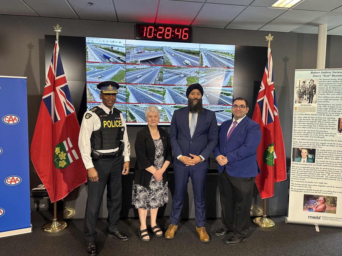 1 in 3 roadway fatalities in Ontario have involved impaired driving. That is unacceptable! That’s why our government, under the leadership of Premier @fordnation, is introducing new legislation that will place the toughest penalties for alcohol and drug-impaired driving,