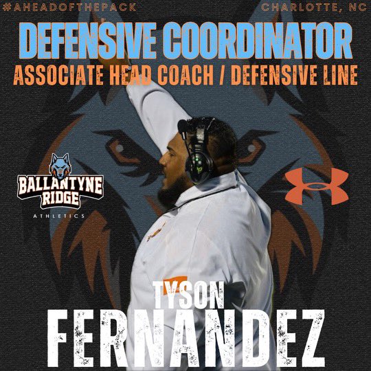 Coach Tyson Fernandez (@fernandezcoach) on Twitter photo Every end is a new beginning! Very excited for this next chapter in my life and new opportunity here in the Queen City. To Rocky River thank you for the memories! #AheadofthePack <a href="/brhswolves_fb/">Ballantyne Ridge Football</a> Every end is a new beginning! Very excited for this next chapter in my life and new opportunity here in the Queen City. To Rocky River thank you for the memories! #AheadofthePack <a href="/brhswolves_fb/">Ballantyne Ridge Football</a>