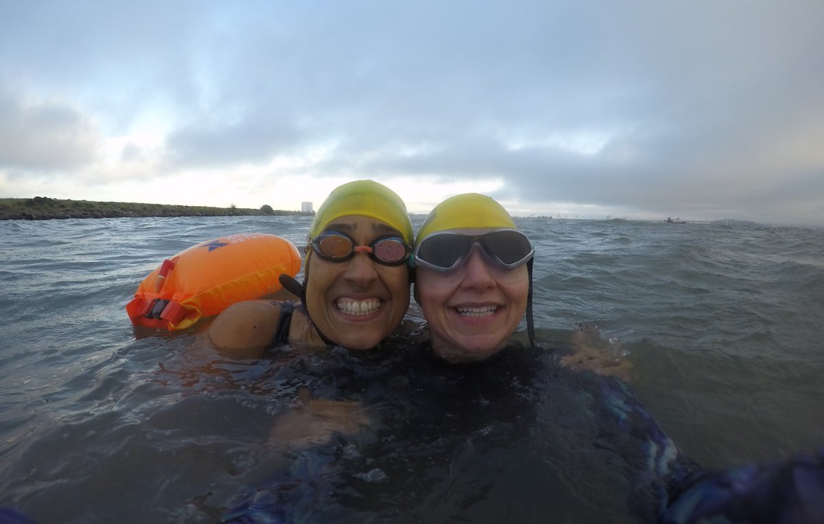 Tuesday evening fun in the Bay! 

Come out and join us: odysseyopenwater.com/berkeley

#openwaterswimming #swimming #wildswimming #selfie #buoyselfie