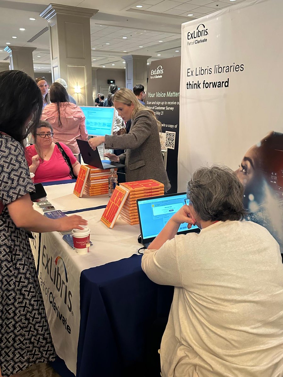 ExLibrisGroup's tweet photo. We're happy to see so many people at #ELUNA2024 helping us to test our new feedback platform - and picking up a copy of @DrMichelleRozen's new book, The 6% Club π§
#FeedbackPlatform #NewBook #NewRelease #TBR https://t.co/BqRCkG2icq