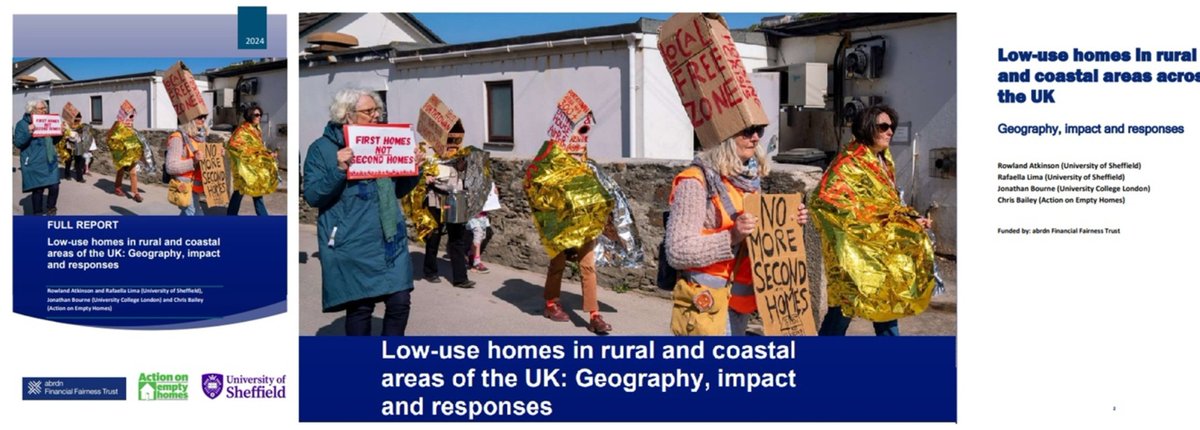 Our major new report with @qurbanist of @sheffielduni and @sse_data recommends policy changes to boost rural and coastal  housing access. Inc proposals on '2nd homes', Airbnb licensing, planning, social housing, local tax retention & responsible lending: shorturl.at/kHLR5