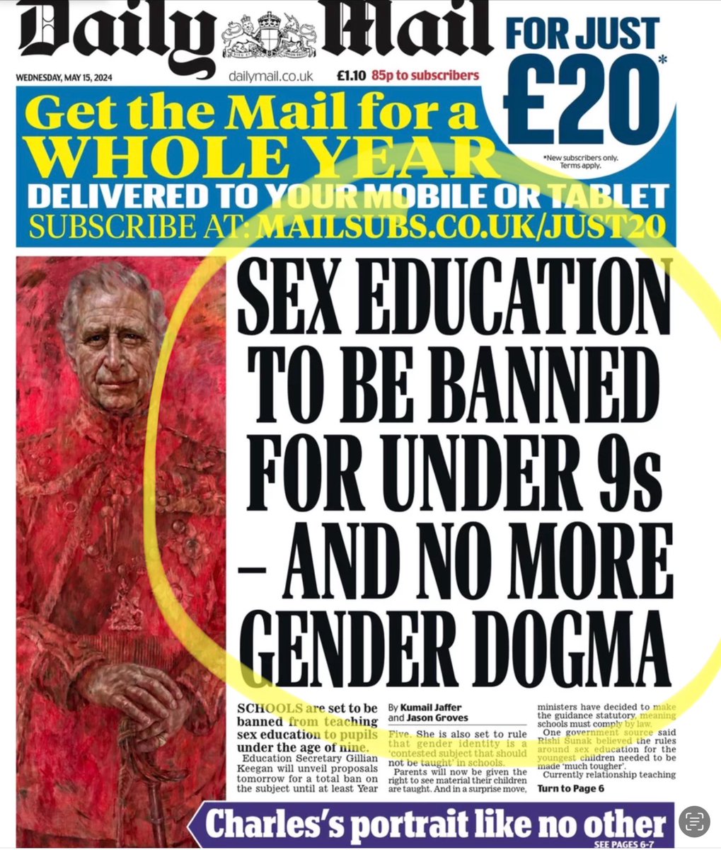 For anyone doubting the necessity of today’s intervention on sex-ed classes, last year’s @Policy_Exchange report ‘Asleep At The Wheel’ is essential reading. Responses to hundreds of freedom of information acts evidenced the widespread penetration of gender ideology throughout UK