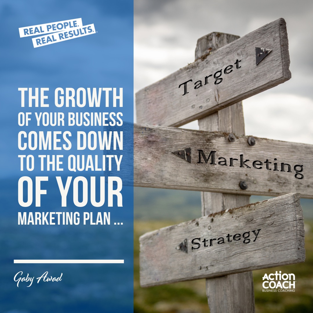 The growth of your business comes down to the quality of your marketing plan ... 
.
.
.
#CoachGWA #BusinessCoaching #Coaching #ExecutiveCoaching #LeadershipCoaching #Growth #BusinessOwner  #Entrepreneur #Marketing