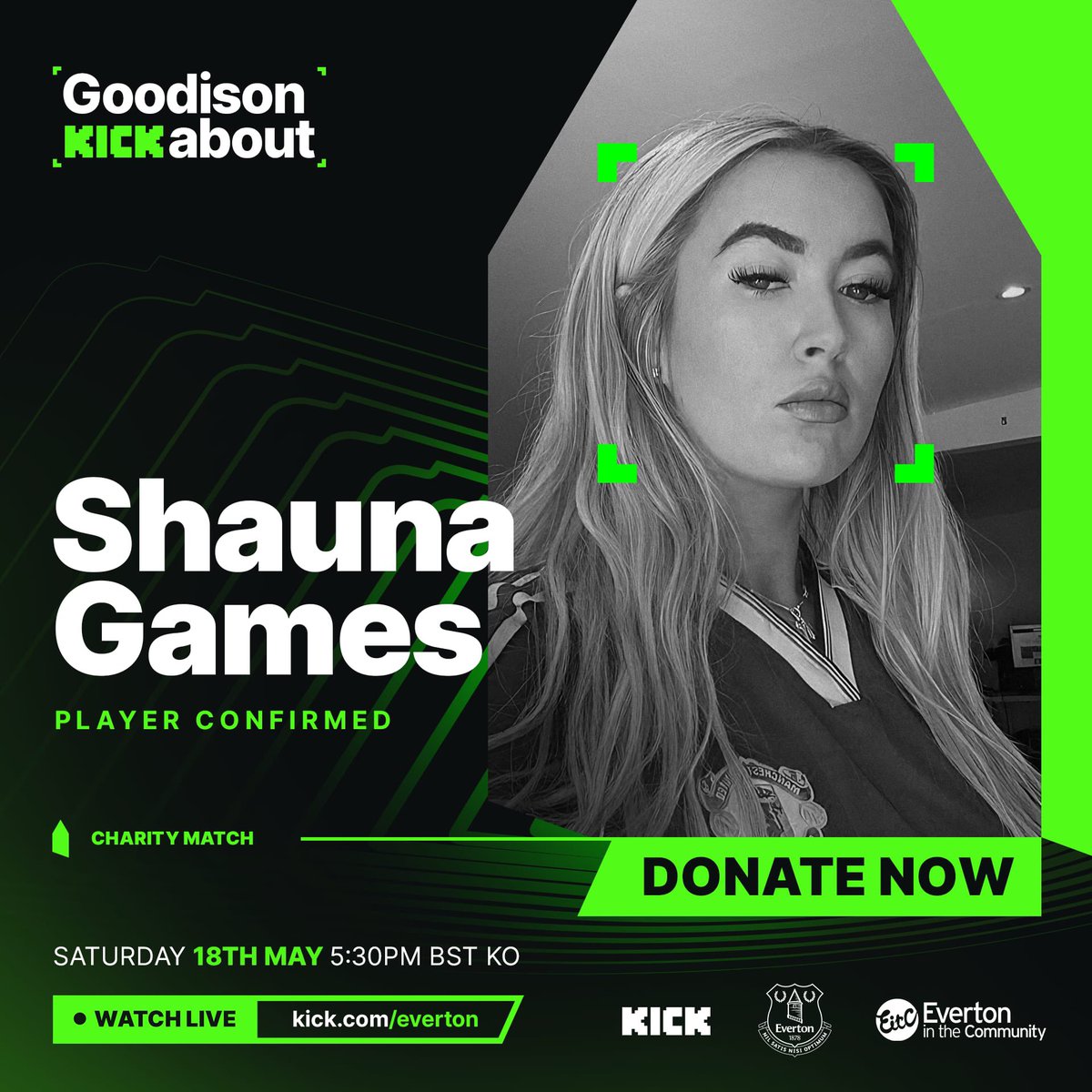 Shaunaldinho is back & I will be playing in #GoodisonKickabout on Saturday 18th May!  

A charity football event at Goodison Park to help raise money for the fantastic @EITC 

Donate now at evertoninthecommunity.org/donate/

You can watch all the action live at 5:30pm on