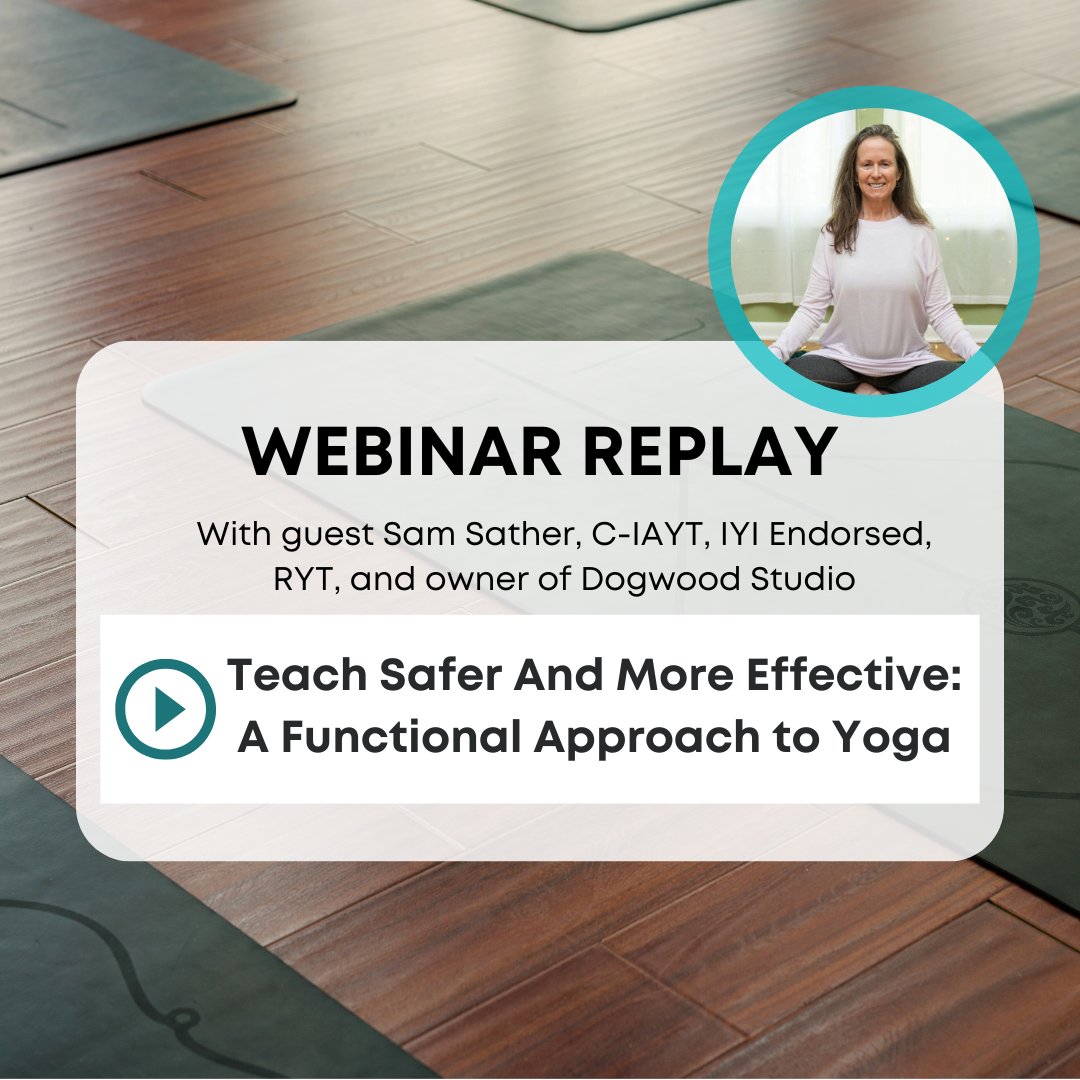 Yoga teachers! Learn how to approach functional yoga in this webinar! Watch now: i.mtr.cool/pzuqrdllpo

#yogateacher #yogapractice