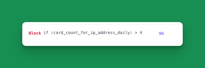 PierreDeWulf's tweet photo. One @stripe radar rule that's a real game changer:

Blocking all payment from IP who tried to use more than 4 different credit card. 

Haven't had a single fraudulent dispute in 4 weeks since I've enabled it.

100% recommend. https://t.co/a7fylNx6wV