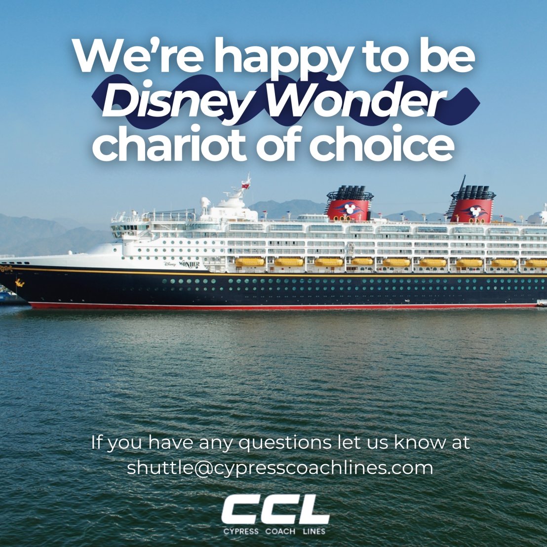 #CypressCoachLines is making sure Disney Wonder cruise ship guests have a smooth ride 🚌 Our top priority is safety and comfort for all passengers! 

#trip #bus #bustrip #vancouver #travelsafe #relax #nature #tourism #vancity #vancouvertourism #travel #vacation #cruiseship