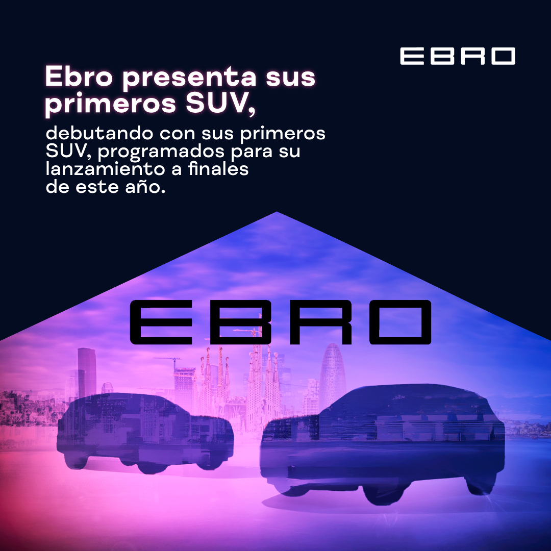 💥 ¡Atención! Novedad en #MCE24 de @EBRO!

Coincidiendo con el 70 de aniversario de su marca, Ebro presentará en #MCE24 sus primeros modelos SUV que lanzará a finales de este año.

¡Compra ya tu entrada! 🎟️