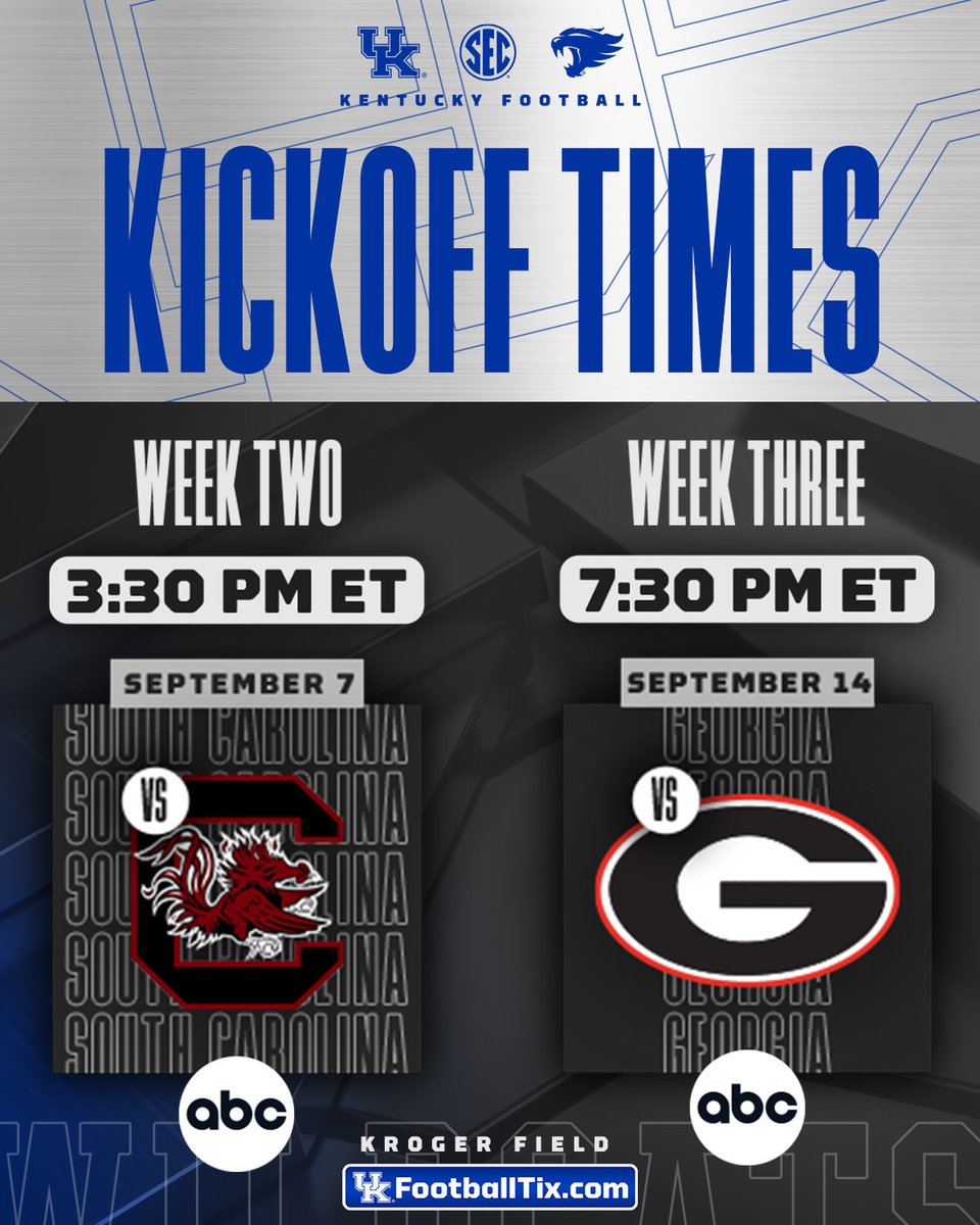 First two UK Football game times announced