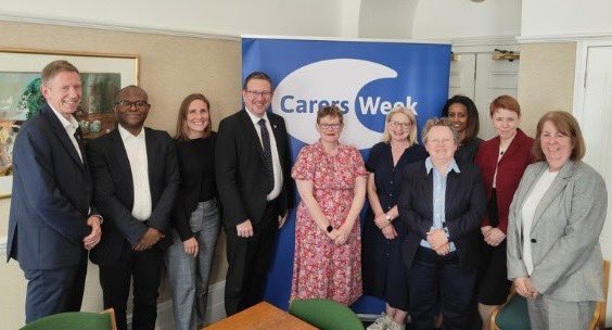 Our chief executive @jc_cannon13 met with Labour's Shadow Minister for Social Care @GwynneMP along with other organisations supporting Carers Week 2024 to mark the countdown to #CarersWeek

We discussed the challenges that carers are facing and the need for a new and ambitious