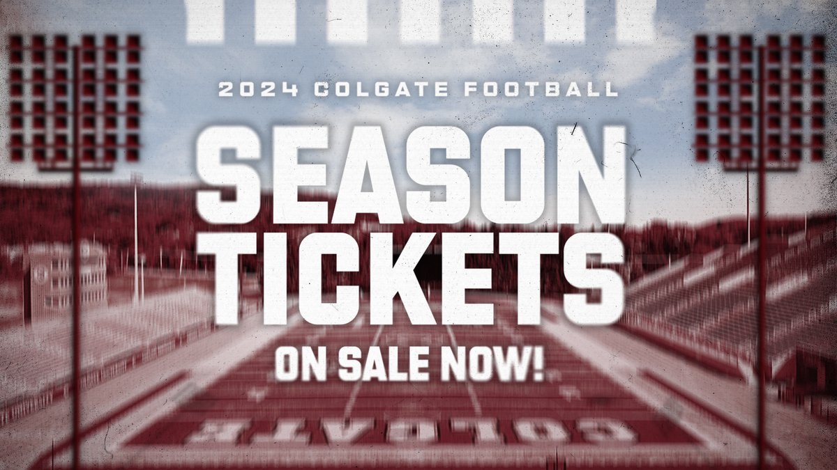 1️⃣0️⃣7️⃣ days until Colgate Football 🏈 Get your season tickets for our five-game home slate today! 🎟 | bit.ly/3yvtQWX 📰 | bit.ly/4alP9ri #GoGate | #ThreeForTheGate