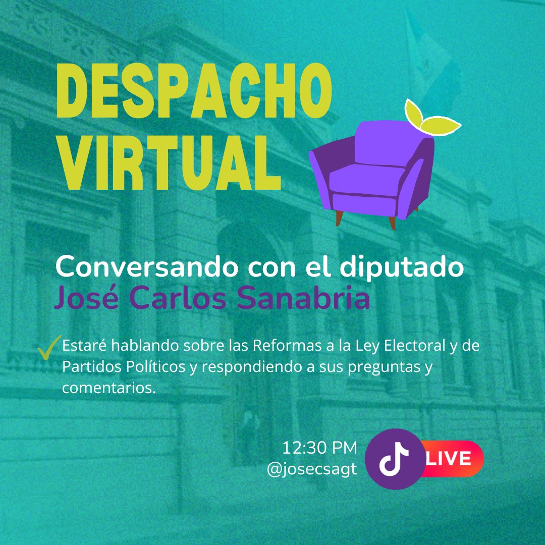 josecsagt's tweet photo. 👋 Hola.
Es miércoles de #DespachoVirtual
Nos escuchamos a las 12:30PM por TikTok Live ▶️ https://t.co/gvVHKMZuU6 https://t.co/sftzg13wny