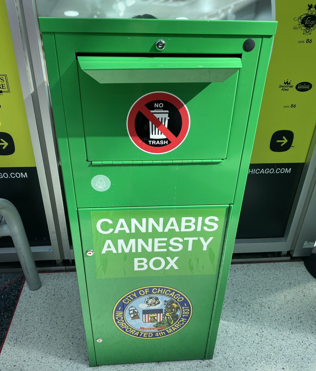 everyone always talks about drinking the forbidden TSA liquid disposal bin jungle juice, but the real challenge is smoking the forbidden o’hare cannabis amnesty box weed smorgasbord