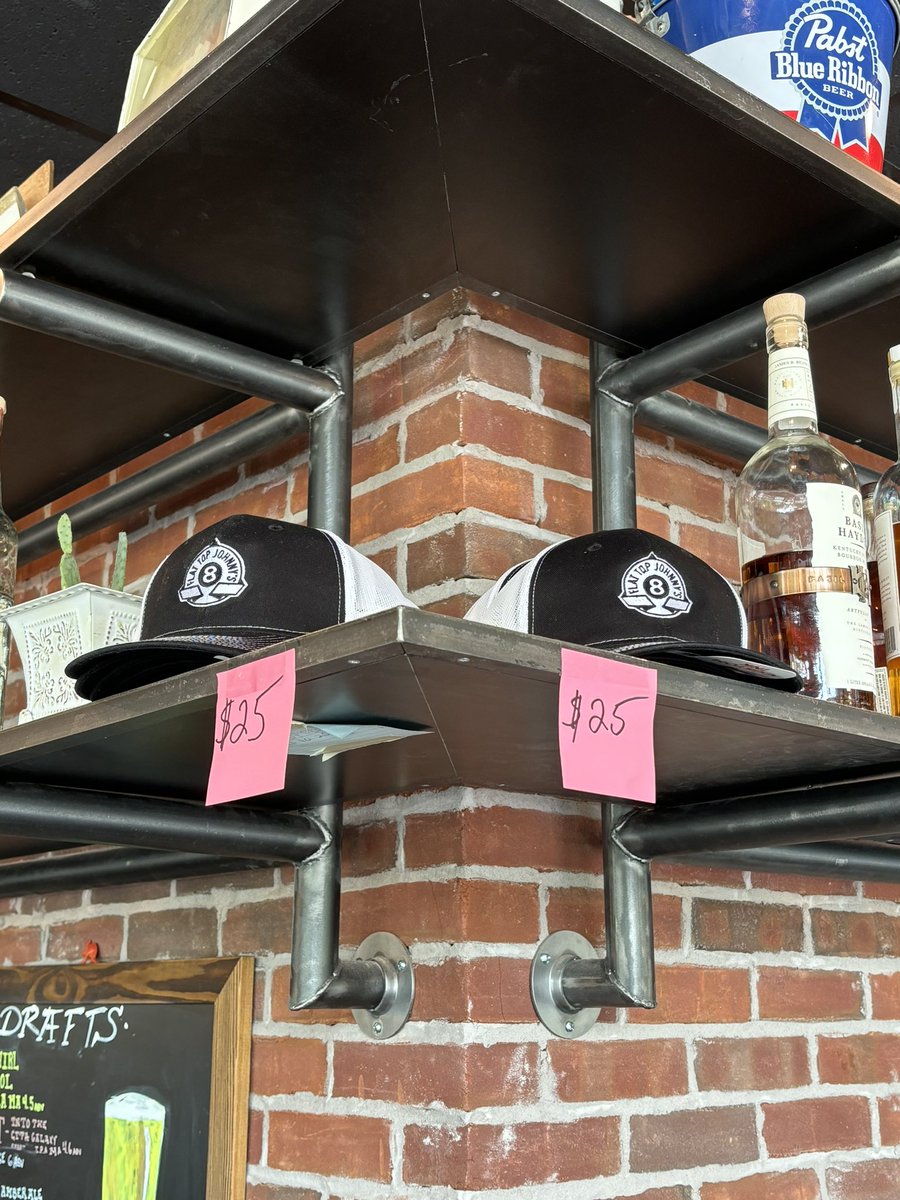 New hats just dropped, get em at the bar