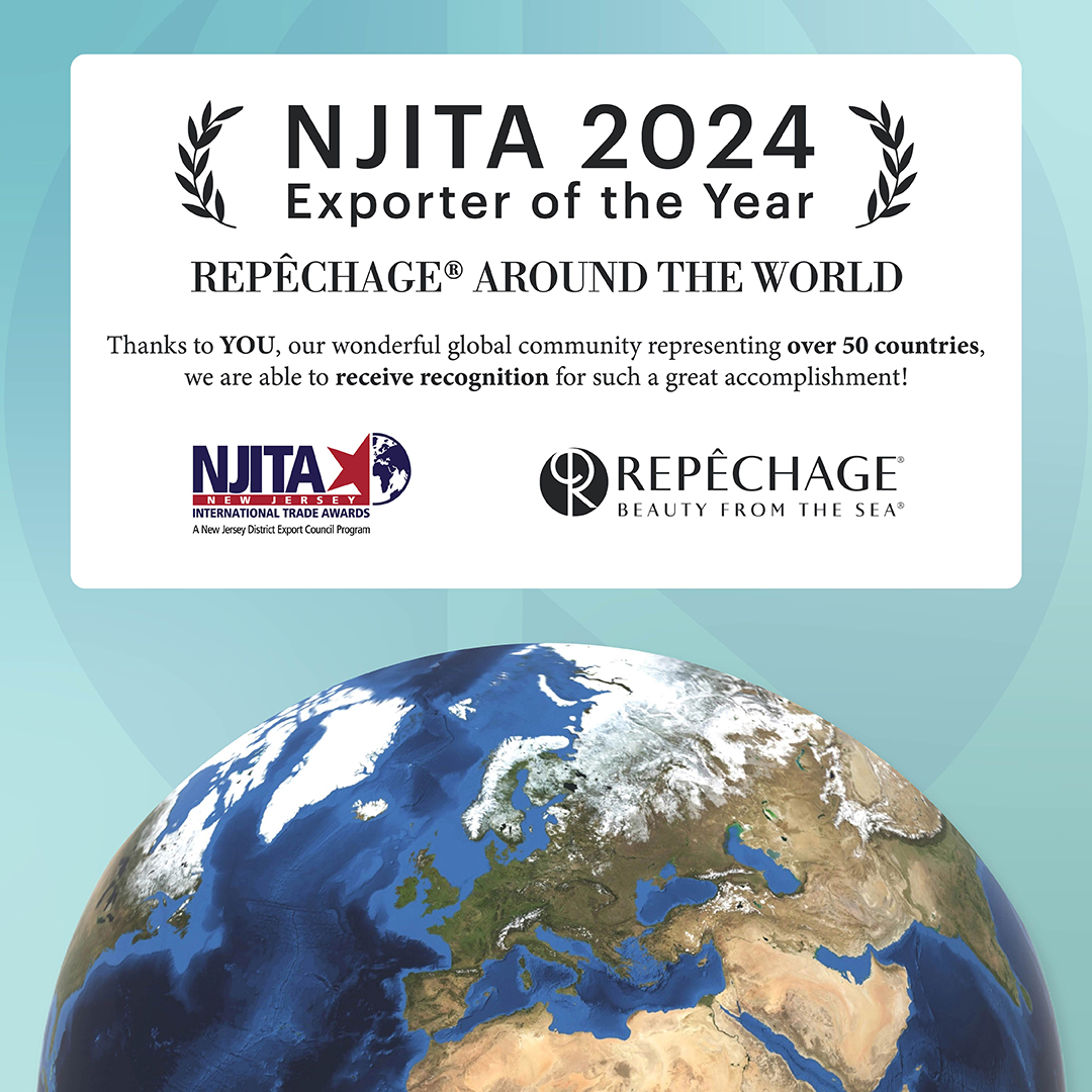⭐️ Exciting News! ⭐️ We're thrilled to announce that Repêchage has been awarded the 2024 NJITA Exporter of the Year Award! 🏆️🌎️✨

#Repêchage #ExporterOfTheYear #GlobalCommunity #BeautyInnovation #SkincareCommunity #SustainableBeauty #GlobalExcellence #AwardWinning