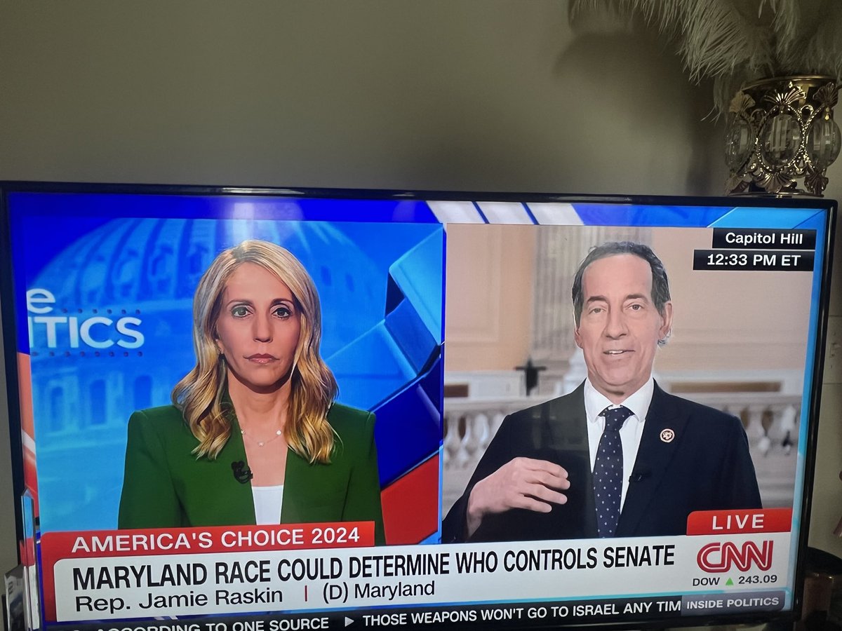 Hmm…funny, I thought you weren’t supposed to talk about campaigns from the Capitol? Answer — you’re not. But Raskin can’t seem to keep Hogan’s name out of his mouth. In fact, the majority of this interview was about 2024. That’s not allowed in the Halls of Congress.