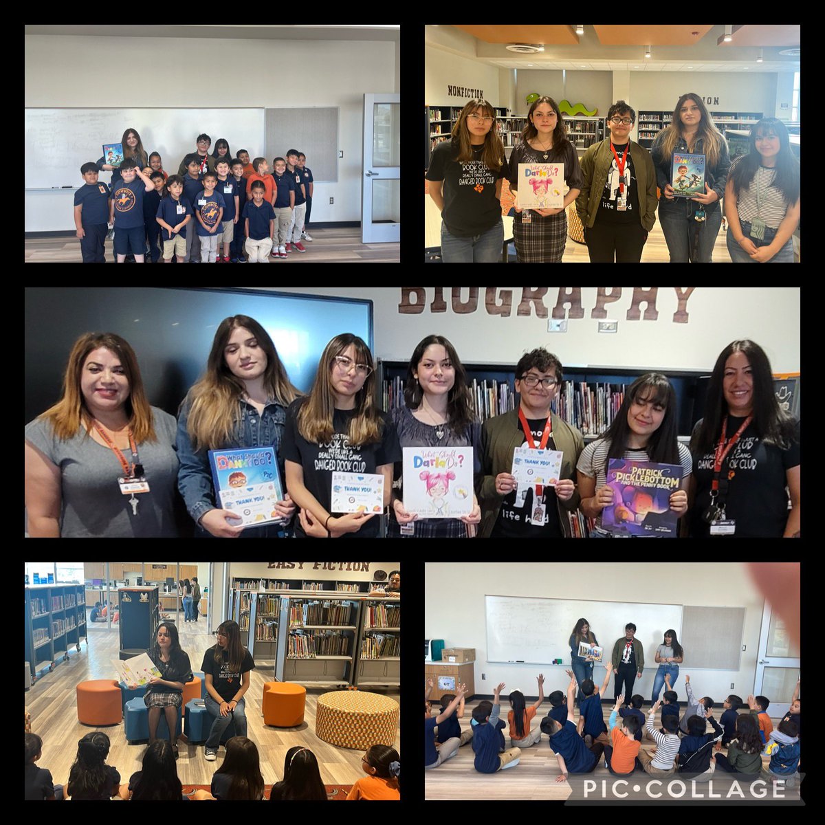 Riverside Ranger Book Club had an amazing time with @RiversideEleme2 firstgraders 📚🧡🧠⭐️ @RosaVic81956352 @vlara_82 #riverside4ever #ILUVReading  #WhatWouldDannyDo
#WhatWouldDarlaDo
#readmore