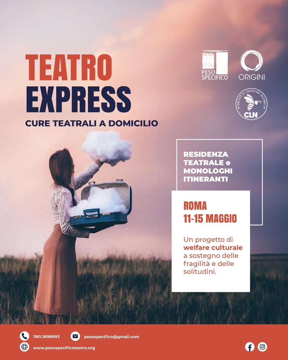 🎭🏥Teatro Express - cure teatrali a domicilio in residenza a #roma 

Si conclude oggi la residenza romana che ci ha visto partecipare ad un importante convegno con interventi e laboratori e consegnare i monologhi nell case di riposo, in uno scambio di memorie prezioso ❤️