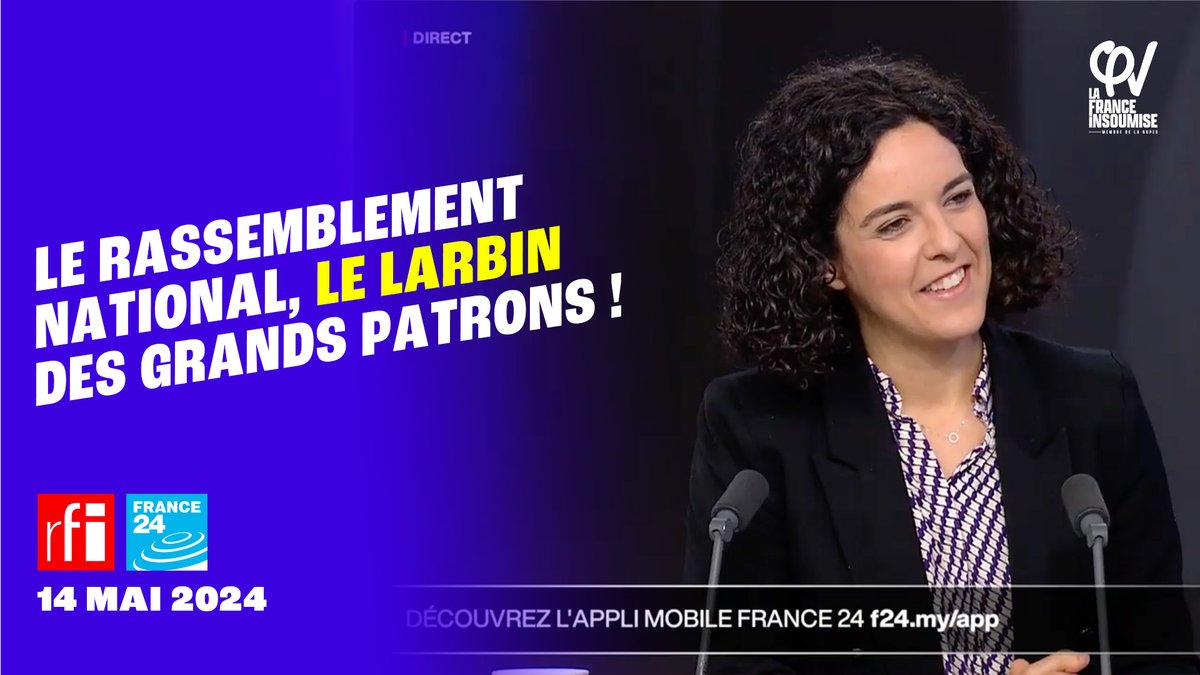 LE RASSEMBLEMENT NATIONAL, LE LARBIN DES GRANDS PATRONS ! Retrouvez mon interview sur RFI et France24 : youtu.be/YCW7Xxfynsw