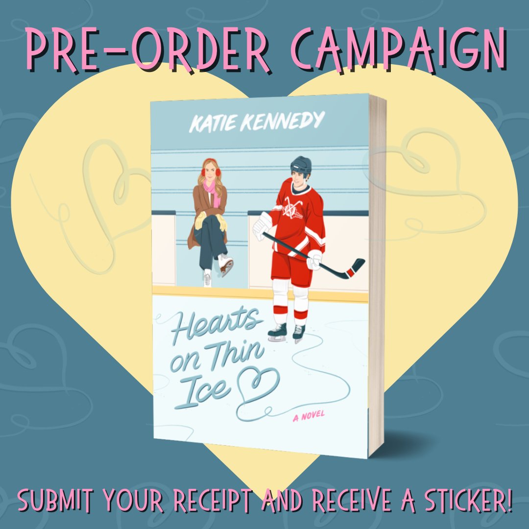 Pre-order yourself a copy of 💙HEARTS ON THIN ICE🏒 by @KatieWritesBks today and submit your receipt to receive an exclusive sticker! loom.ly/S7J7U6k