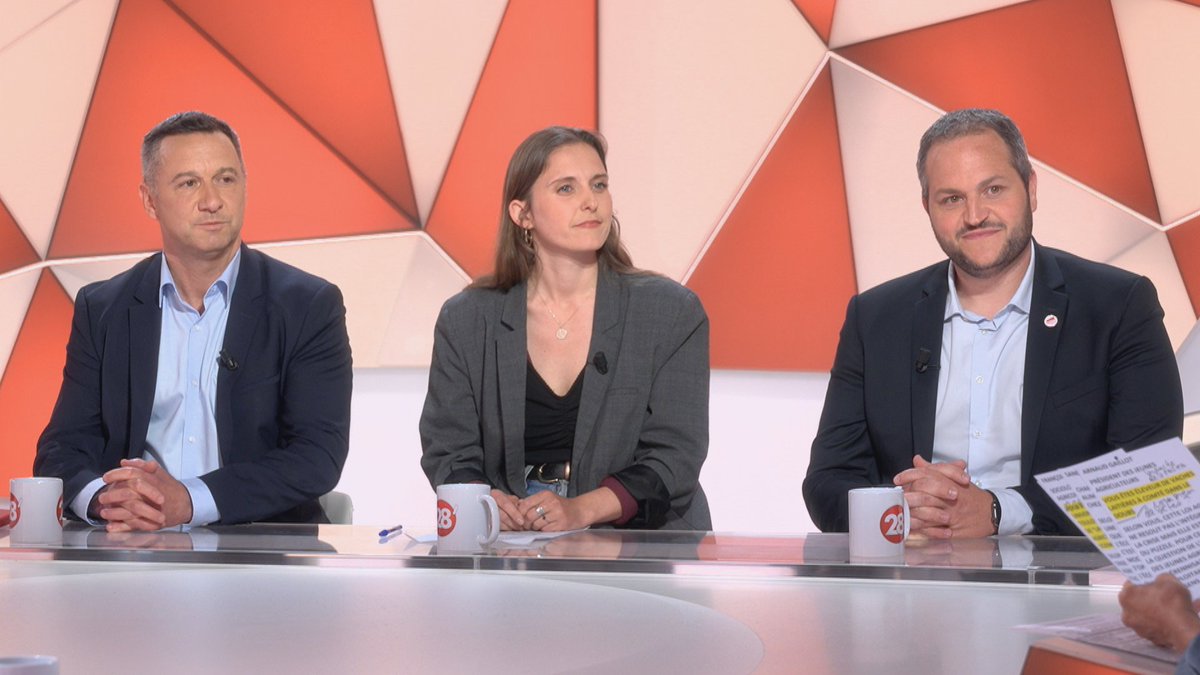 28 minutes (@28minutes) on Twitter photo Trois mois après la crise et les manifestations d’agriculteurs, le projet de loi “d’orientation pour la souveraineté agricole et le renouvellement des générations” arrive à l’Assemblée.
On en parle avec <a href="/FPurseigle/">Francois Purseigle</a>, <a href="/Sandy_OlivarC/">Sandy Olivar Calvo</a> et <a href="/gaillot_arnaud/">GAILLOT Arnaud</a>.
tinyurl.com/28min1505 Trois mois après la crise et les manifestations d’agriculteurs, le projet de loi “d’orientation pour la souveraineté agricole et le renouvellement des générations” arrive à l’Assemblée.
On en parle avec <a href="/FPurseigle/">Francois Purseigle</a>, <a href="/Sandy_OlivarC/">Sandy Olivar Calvo</a> et <a href="/gaillot_arnaud/">GAILLOT Arnaud</a>.
tinyurl.com/28min1505