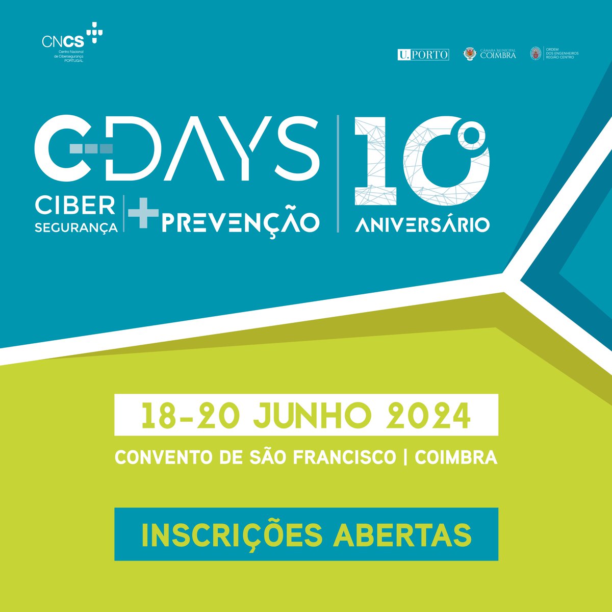 CNCSgovpt's tweet photo. 📣 C-Days 2024
📌 Inscrições a decorrer

Contamos consigo, de 18 a 20 de junho, no Convento de S. Francisco, em Coimbra.

Inscreva-se em: https://t.co/fMjaueNlAV

#cdays #cdays2024 #CNCS #ciberseguranca #CyberSecurity #digitalsecurity #cyberconference2024 https://t.co/9QEZN1JVnc