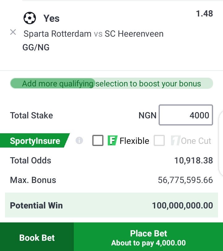 Can sportybet pay 300k people?? 🙄
