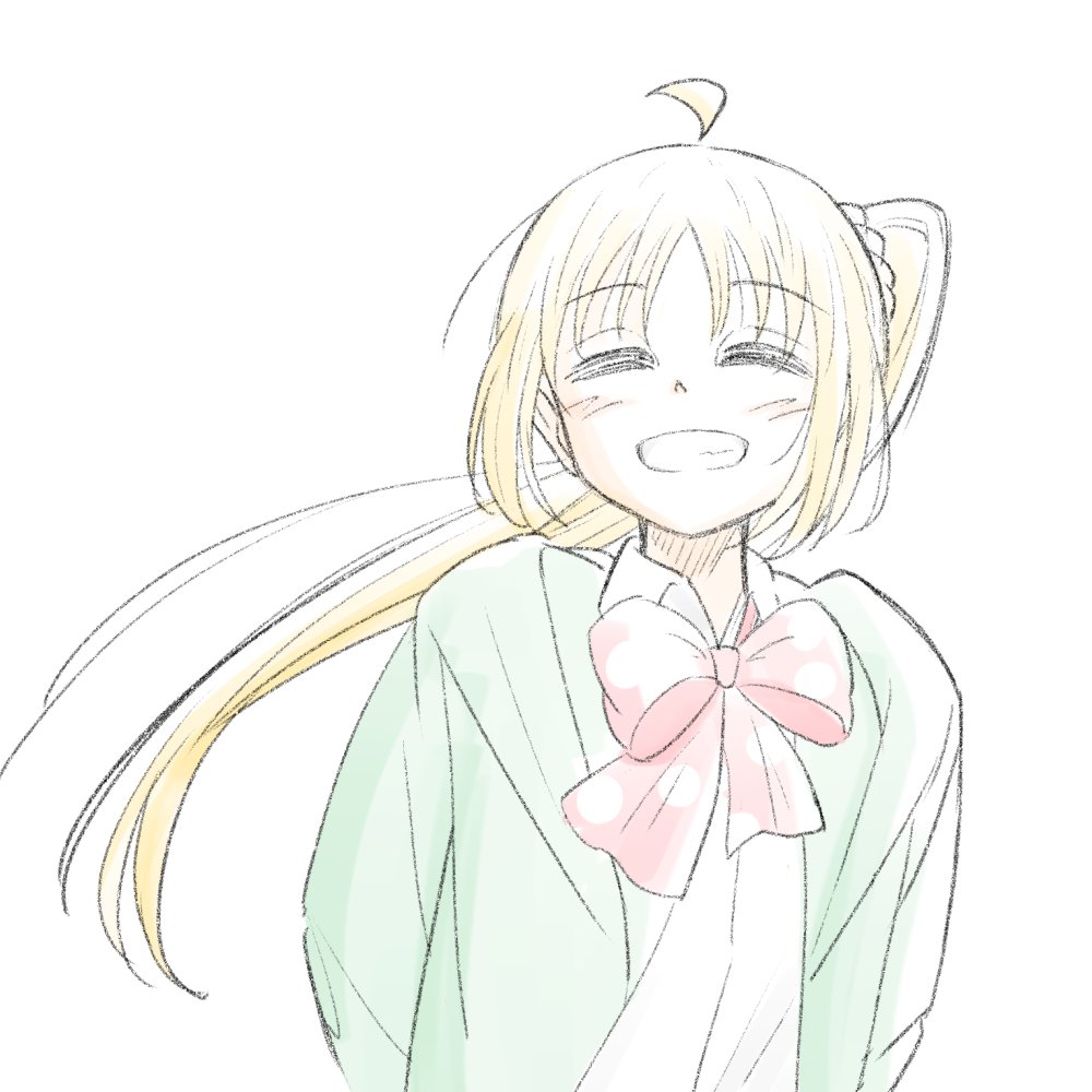 ijichi nijika 1girl solo long hair blush smile simple background shirt  illustration images