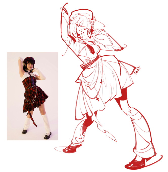 「plaid dress」 illustration images(Latest｜RT&Fav:50)