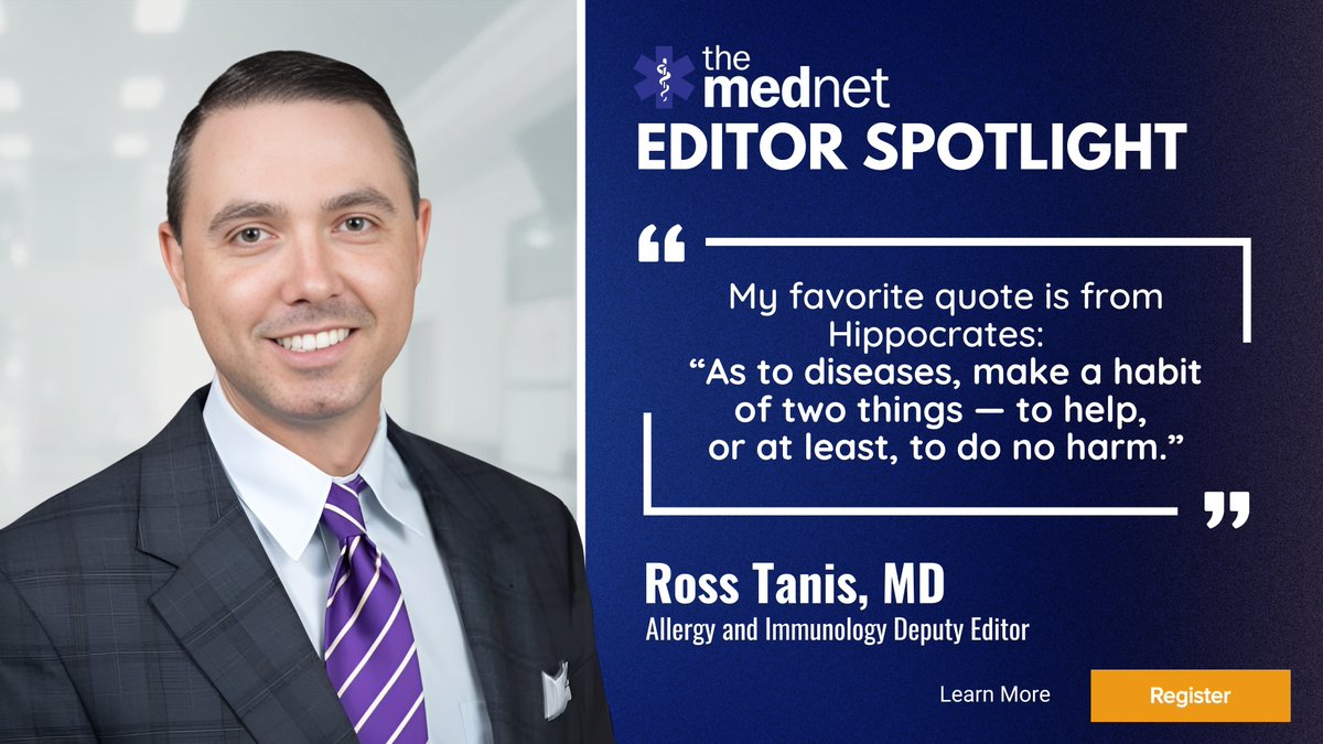 Exciting news! Dr. Ross Tanis, an Allergy and Immunology Fellow at the University of Wisconsin, has recently accepted the position of Deputy Editor of Allergy and Immunology at @theMednet! Join us in congratulating Dr. Tanis on his new role! #Allergy and #Immunology #HealthTech