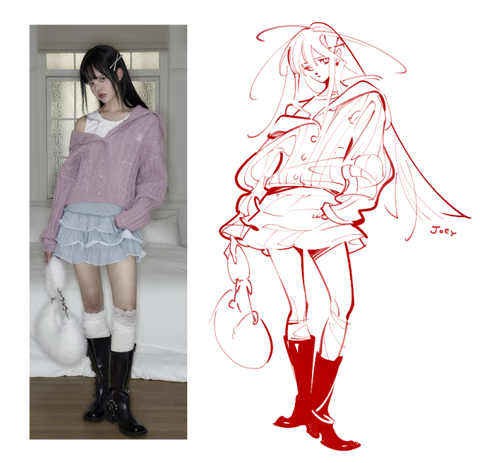 「knee boots looking at viewer」 illustration images(Latest)