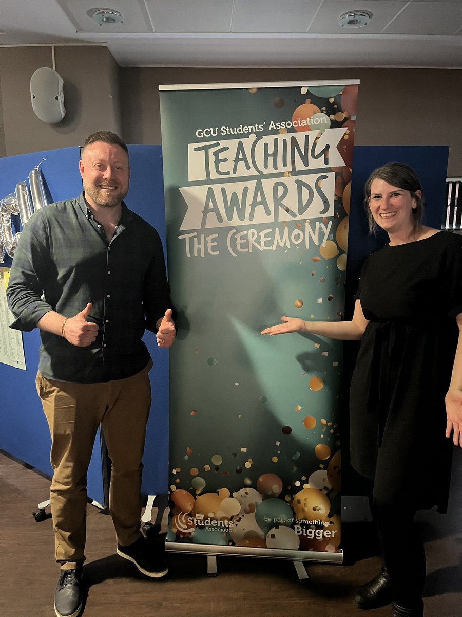 Congratulations to Will MacGregor (Lecturer in Diagnostic Imaging) and Dr Lisa Wright (Senior Lecturer in Podiatry)  for their shortlisting/s in the 2023/4 students association teaching awards. We are very proud! @GCUSHLS @gcu_ugdi @GCUPodiatry @GCU_StudentLife @CaledonianNews