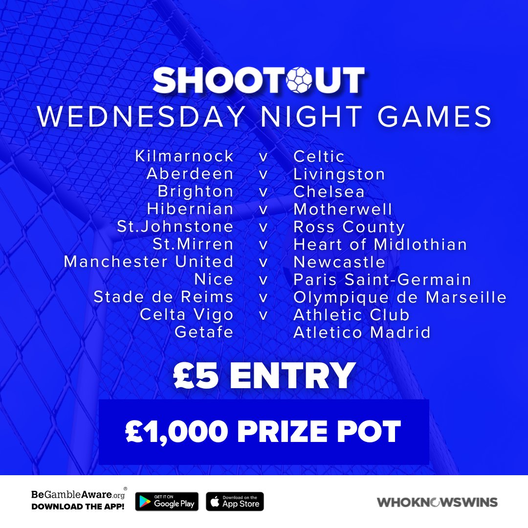 1 lucky winner took home the pot last night with all 6/6 correct, but 11 winners took home 3x entry amount with 5/6 correct You don't have to get every guess correct to win money👇 Kick-off at 7:30 pm 🔗 wkw.page.link/hxNG 🔞 BeGambleAware.org