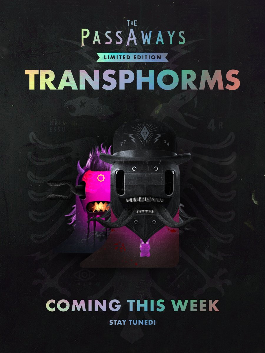 We're thrilled to unveil the 202 Limited Edition Glowhead Transphormed Passaway drop, launching this week on <a href="/ThetaDrop/">ThetaDrop</a> and TPMC! 

Don't miss out—stay tuned for more updates!