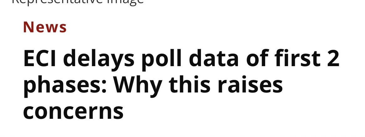 INC and India Alliance how are we going to deal with this issue of EVMs also ECI delaying the release & altering voter turnout data?‼️

▪️In the Phase 1 turnout of 66.14% was registered while Phase 2 recorded 66.7%. On April 19, after the first phase ended, the EC said the voter