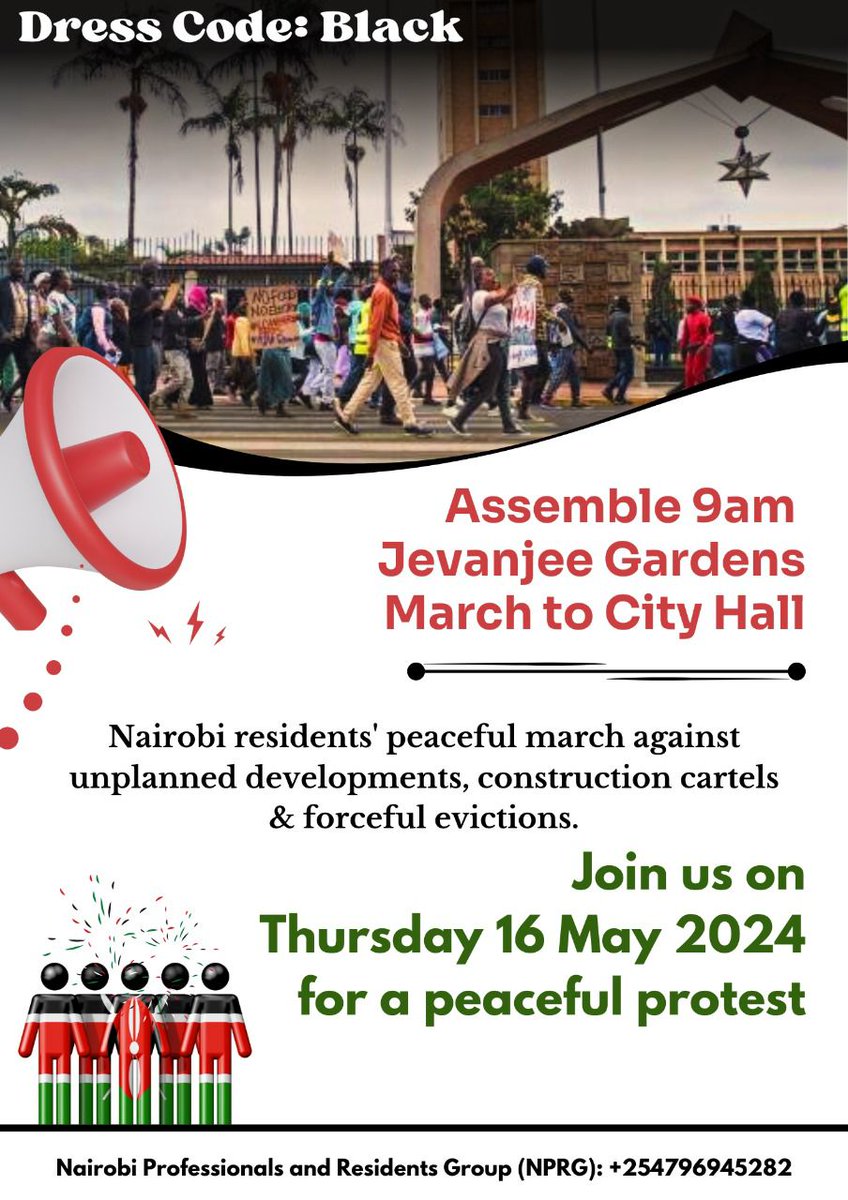 To all of you patriotic and principled Nairobians who have shared videos, photos, advice and support: I thank you. Please join our peaceful protest tomorrow. Nairobi is ours and no one is going to fight for us. Not least Governor Sakaja. ✊🏾🇰🇪

#NairobiPAMOJA