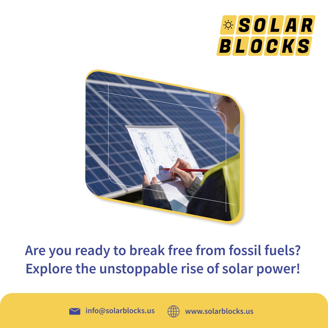 Ready to ditch fossil fuels? 🌞 Amidst the climate crisis, nations are turning to solar power for clean energy solutions. Challenges remain, but with tech advancements & supportive policies, solar energy is paving the way to a sustainable future.
#Solarblocks #solar  #newyork #us