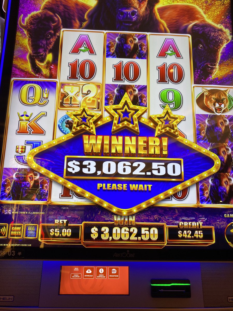 melissaey's tweet photo. @jsmith84poker @itsvegasmatt Was thinking about you when I hit this at Hard Rock Hollywood last night. Buffffaaaaalllloooo! https://t.co/EiM0Ttftgj