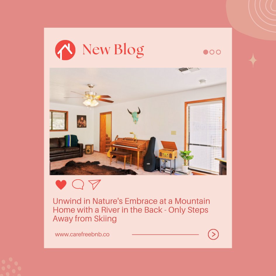 Our latest blog post takes you on a journey through this breathtaking mountain home, featuring a tranquil river in the backyard and unbeatable proximity to premier skiing destinations. 🏞️🏠

#NewBlog #CarefreeBNB #STR #ShortTermRentalManagement #PropertyManagement #BusinessOwners