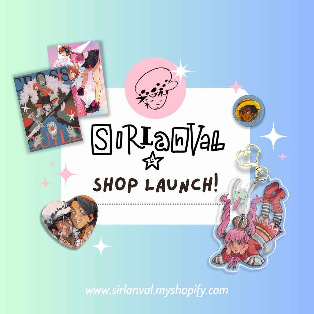 sirlanvals's tweet image. SHOP LAUNCH!!
it's my birthday so i thought no better time than now to open my shop! more details in thread <3
shop link: sirlanval.myshopify.com
