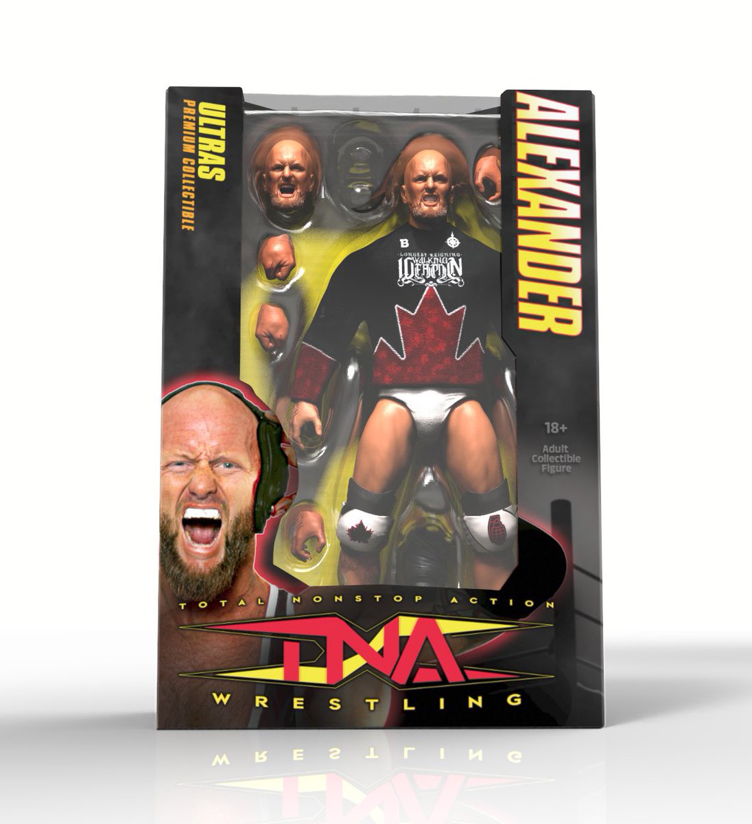 Official WWE & TNA figures featuring BLCKSMTH entrance gear as accessories. 😮‍💨