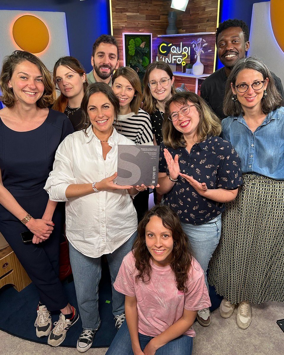 Fière du prix argent gagné par toute l’équipe de #CQuoilinfo dans la catégorie «Meilleures initiatives éditoriales / meilleur traitement de l’info » au Grand Prix Stratégies de l'innovation média 2024 #GPstrat