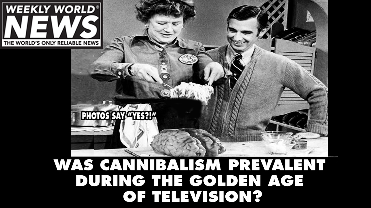 'It was a big brain. Not sure if it even was human,' says cameraman, Bucky Benz.

#cannibalism #cannibals #goldenage #television #photos #mrrogers #juliachild